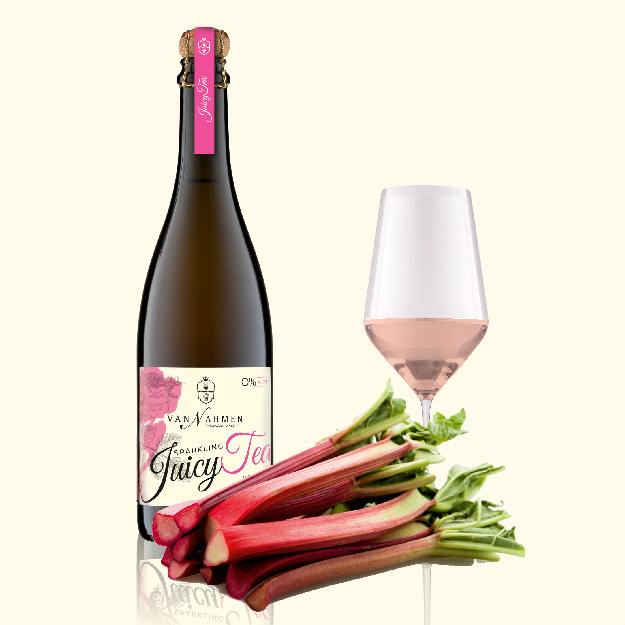 Sparkling Juicy Tea Rose- Darjeeling-Rhubarb (BIO)