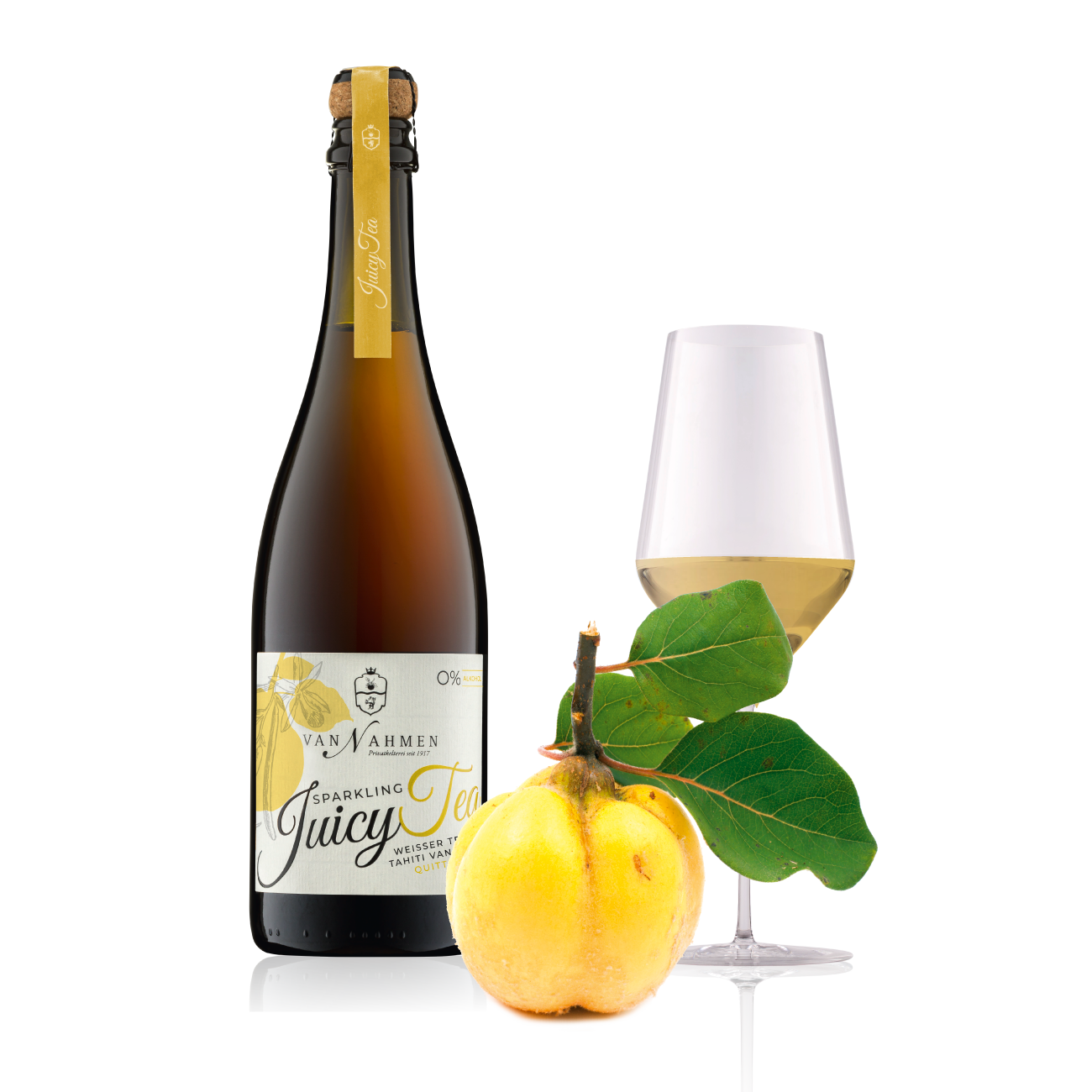Sparkling Juicy Tea Weißer Tee-Tahiti Vanille-Quitte (BIO)